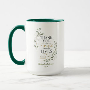 Thank You Teacher Custom Name Retirement Mug