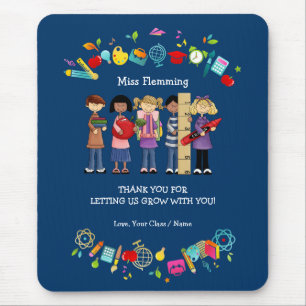 Thank You, Teacher. Customizable Gift Mouse Pad