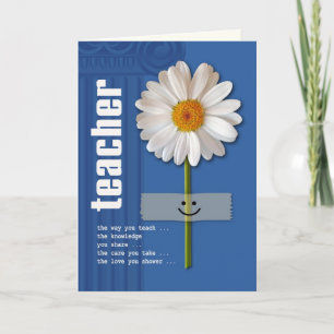 Thank You Teacher Customizable Greeting Cards