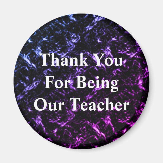 Thank You Teacher Inexpensive Class Appreciation Magnet (Front)