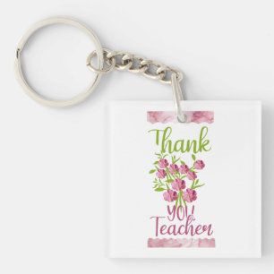 Thank you teacher keychain