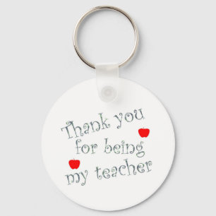 Thank you teacher keychain