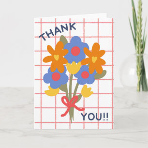 Thank you Teacher Mom Doctor Friend Thankful  Card