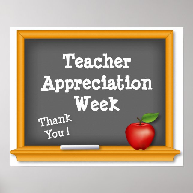 Thank You! Teacher Week Poster (Front)