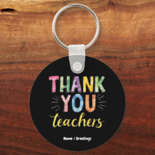 Thank You Teachers & Students Graduation Gift Keychain