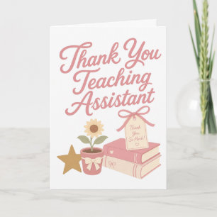 Thank You Teaching Assistant Card