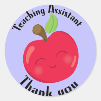 Thank You Teaching Assistant Classic Round Sticker