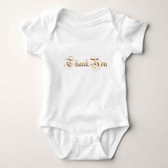 Thank you.text. baby bodysuit
