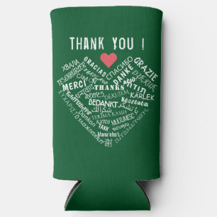 Thank You Text Can Cooler Gift Personalized
