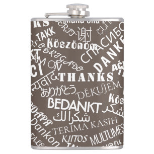 Thank You Text Flask Multi Language - Your Colors