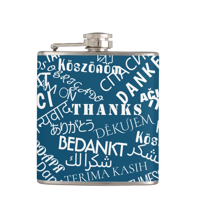 Thank You Text Flask Multi Language Your Colours (Front)