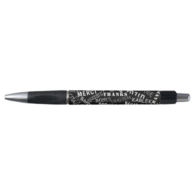 Thank You Text Pen Multi Language Word (Front)