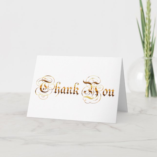 Thank you.text. you card (Front)