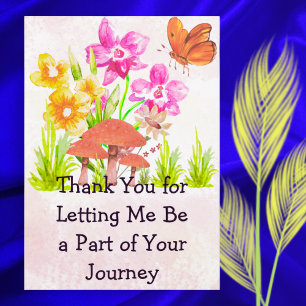 Thank You Therapist Card–Watercolor Pastel Floral Card
