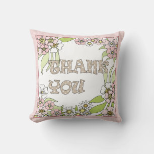 Thank you throw pillow