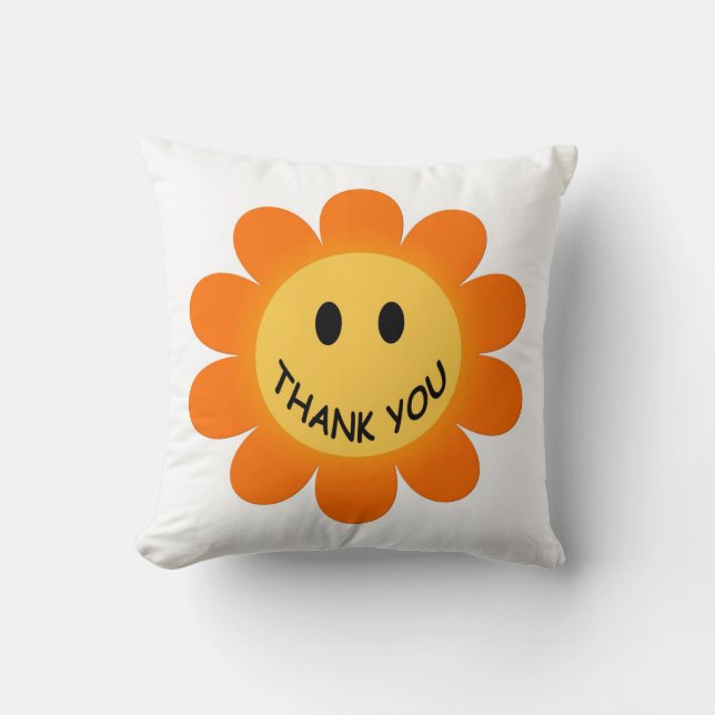 Thank you throw pillow (Front)