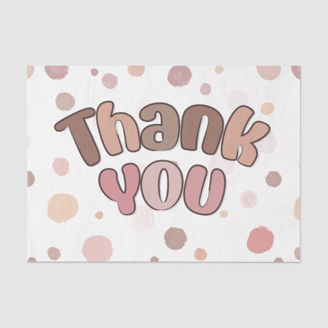 Thank you  tissue paper (Front)