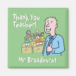 Thank You to a Male Teacher Magnet