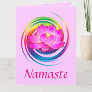 Thank You to a Yoga Teacher Lotus Flower Big Card