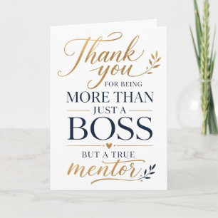 Thank You to an Amazing Boss Card