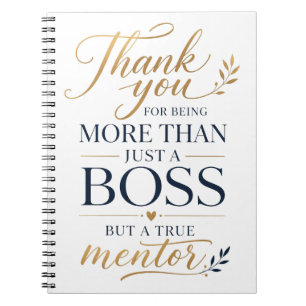 Thank You to an Amazing Boss Notebook