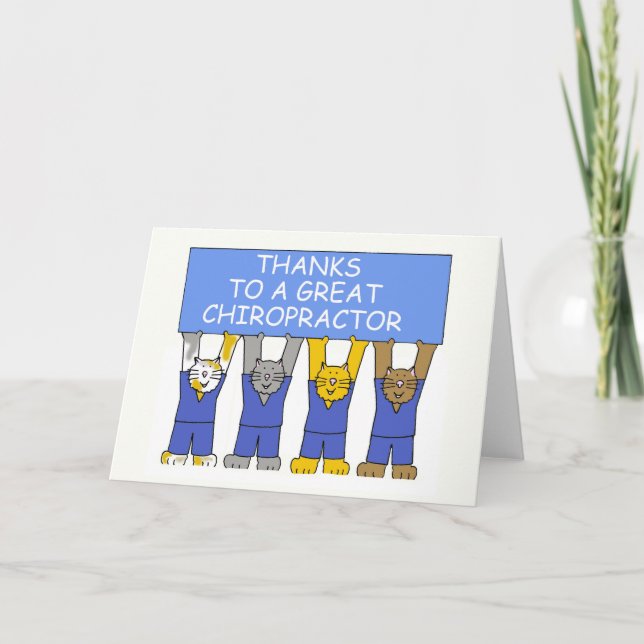 Thank You to Chiropractor Card (Front)