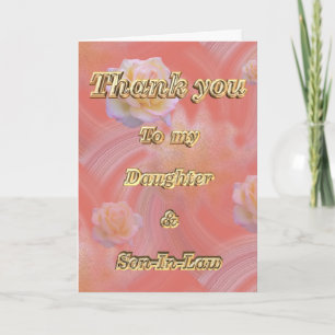Thank You to daughter & Son-In-Law appreciation Card