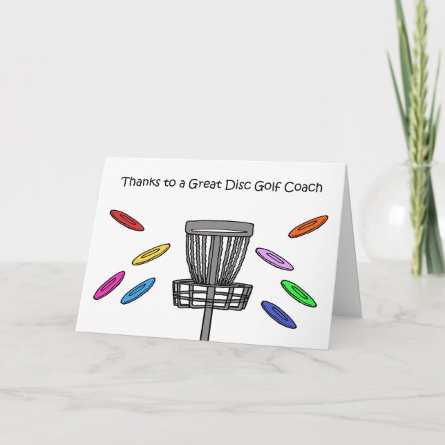 Thank You to Disk Golf Coach Card (Front)