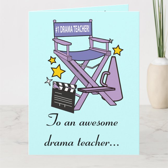 Thank You To Drama Teacher from Cast and Crew Card (Front)