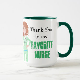 Thank You, to Favourite Nurse Coffee Cup