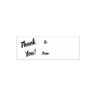 Thank You - To/From Tip Envelope Stamp