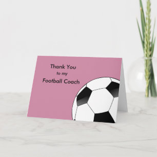 Thank You to my Soccer & Football Coach
