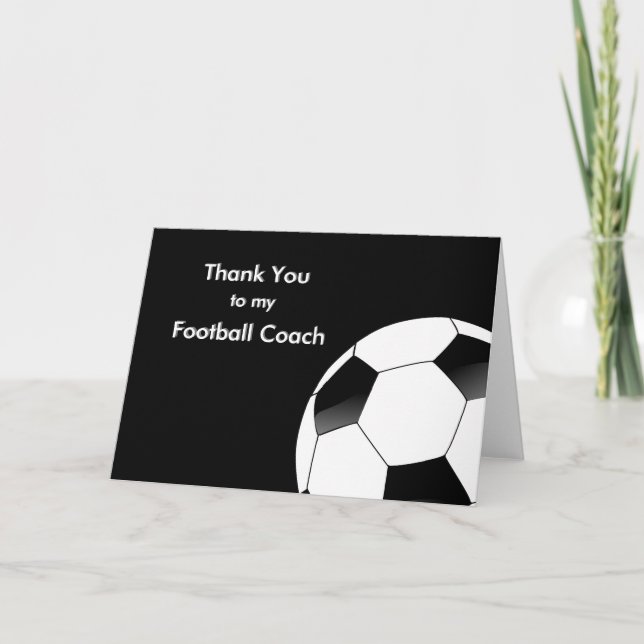 Thank You to my Soccer & Football Coach (Front)