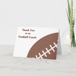 Thank You to my Soccer & Football Coach