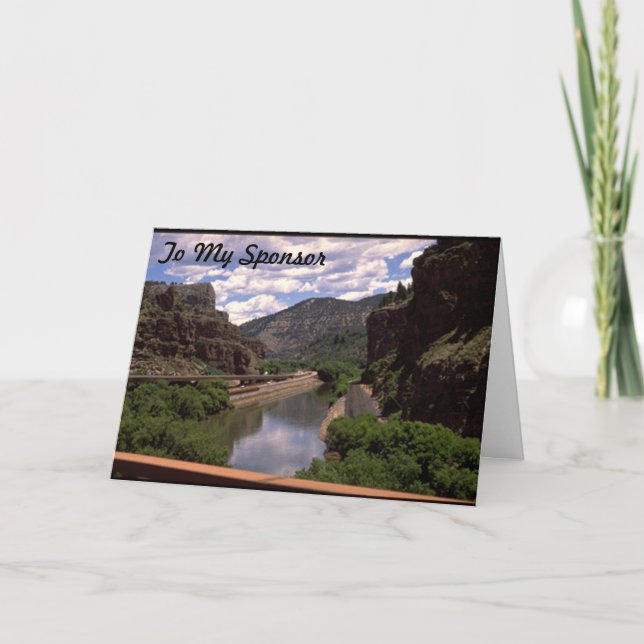 Thank you To My Sponsor Card (Front)