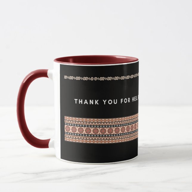 Thank you to School Principal Mug (Left)