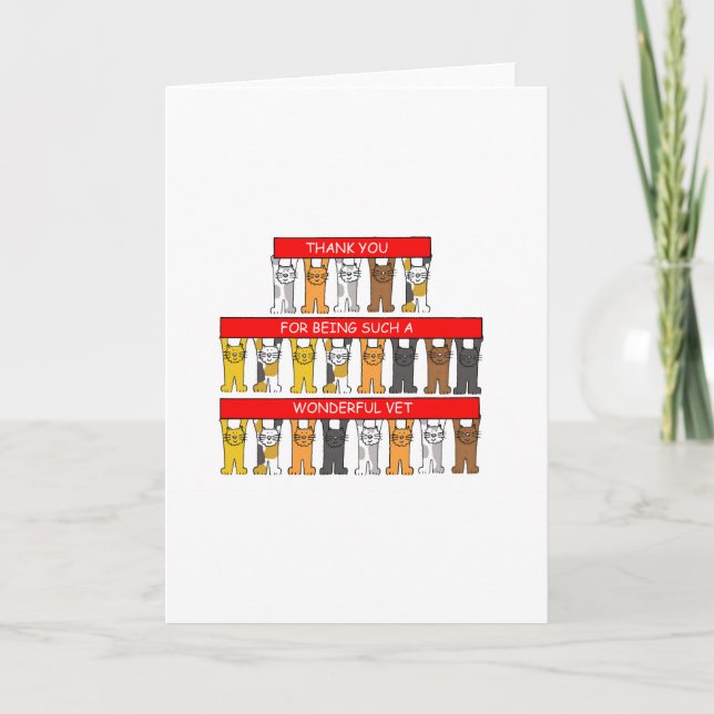 Thank You to Wonderful Veterinarian. (Front)