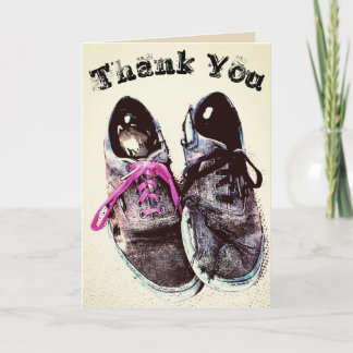 Thank You Torn Shoes Card