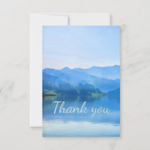 Thank You Tranquil Lake Scene Nature Card