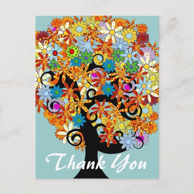 Thank You - Tree of Love Postcard (Front)