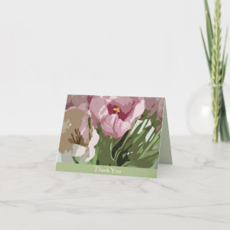 Thank You - Tulips (abstract) Card