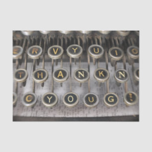 Thank You Typewriter Tissue Paper