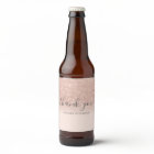 Thank you typography blush rose gold glitter ombre