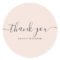 Thank you typography elegant chic blush pink