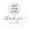 Thank you typography logo simple black white