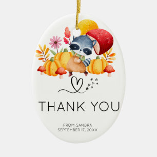 thank you ultra sound photo, funny  baby shower ceramic ornament