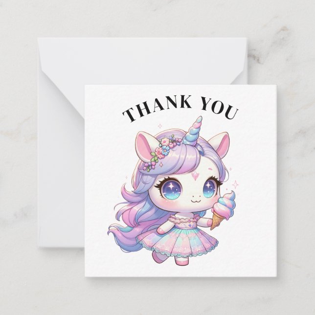 Thank you Unicorn Card (Front)