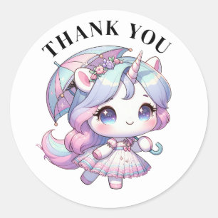 Thank you Unicorn Stickers