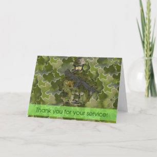 Thank You : Uniformed Soldier (ThankYou1001) Card