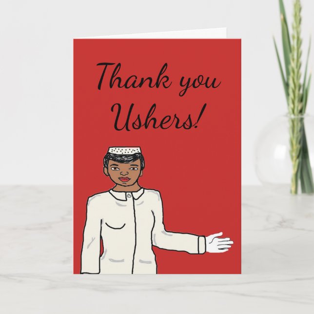 Thank you Ushers Card (Front)